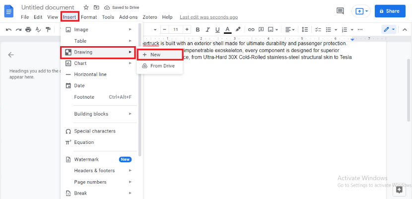 how to flip an image in Google Docs