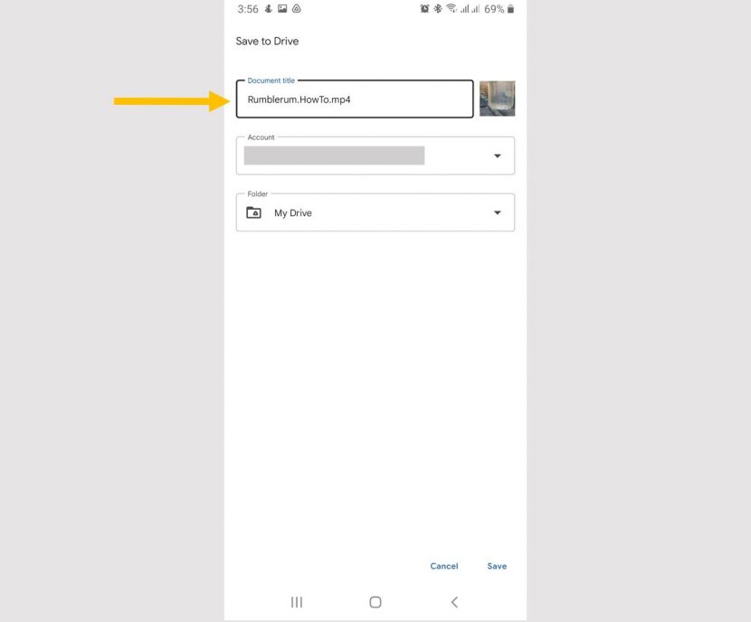 how to upload a video to google drive