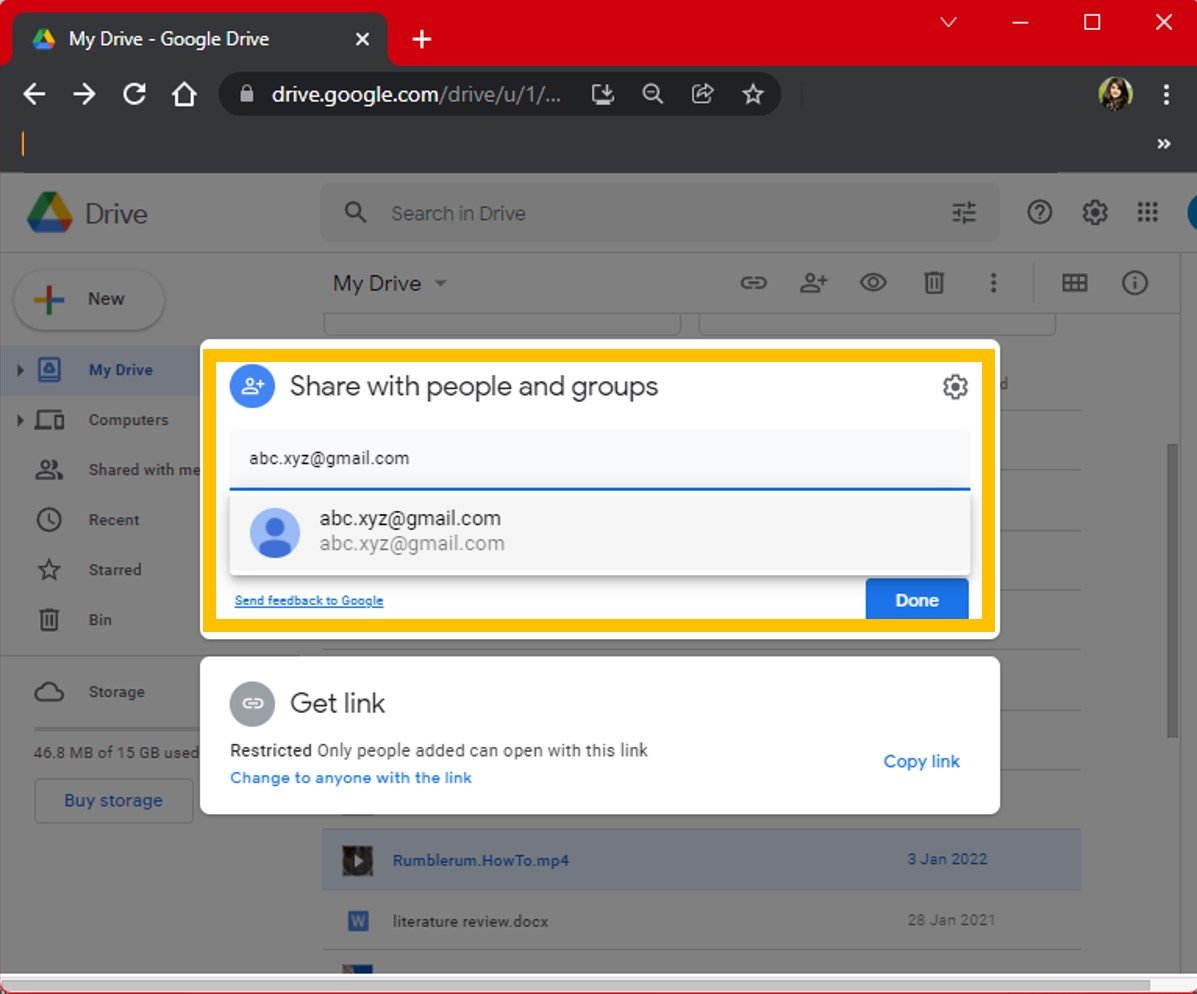 how to upload a video to google drive