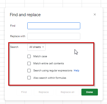How to Search in Google Sheets