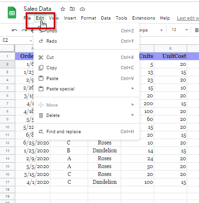 How to Search in Google Sheets