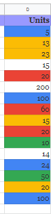 google sheets filter