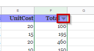google sheets filter