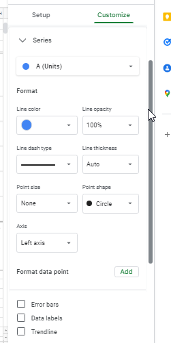 how to make a line graph in google sheets